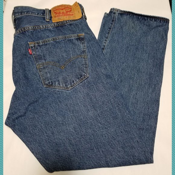 Levi's 501xx Medium Wash Straight Leg Jeans - Picture 1 of 8